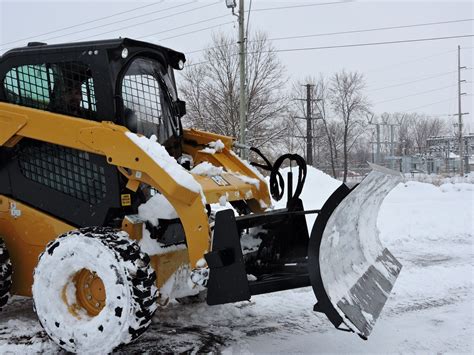 best way to plow snow with skid steer|skid steer snow plow mount.